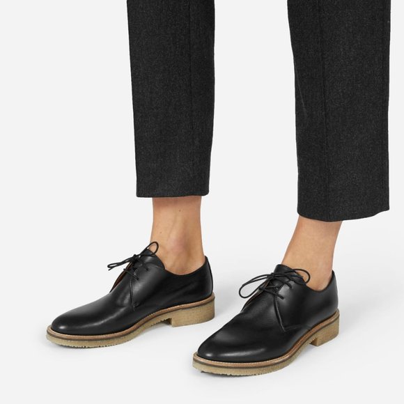 Everlane Shoes - EVERLANE Brixton Lace-up Black Oxford Rubber Soles